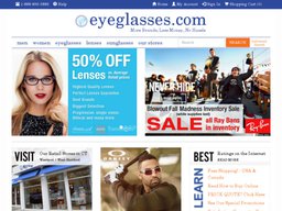 Eyeglasses.com screenshot